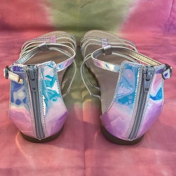 The Children's Place Holographic Gladiator Sandals - Picture 3 of 8